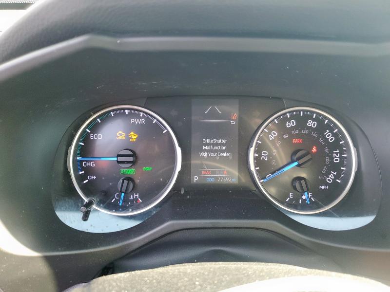 4T3RWRFV9MU020276 - 2021 TOYOTA RAV4 XLE BLACK photo 9