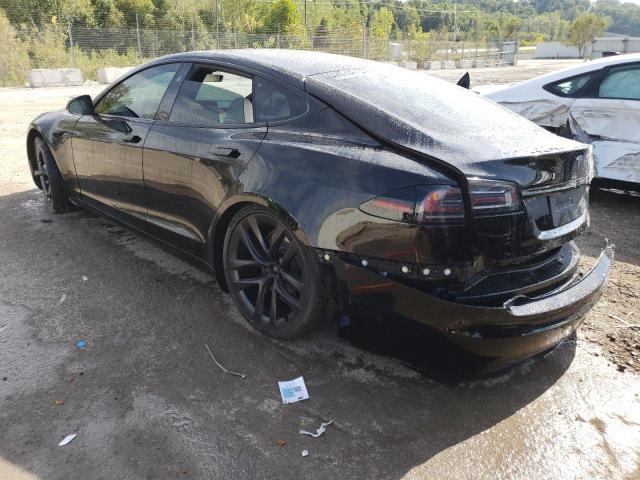 5YJSA1E50NF476032 - 2022 TESLA MODEL S Սև լուսանկար 2