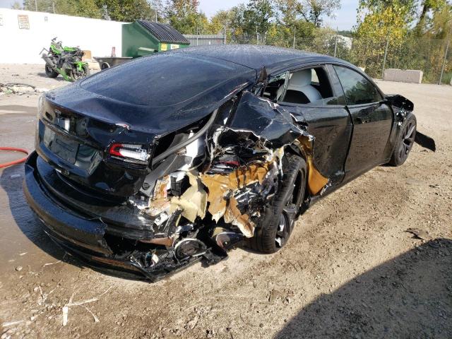 5YJSA1E50NF476032 - 2022 TESLA MODEL S Սև լուսանկար 3