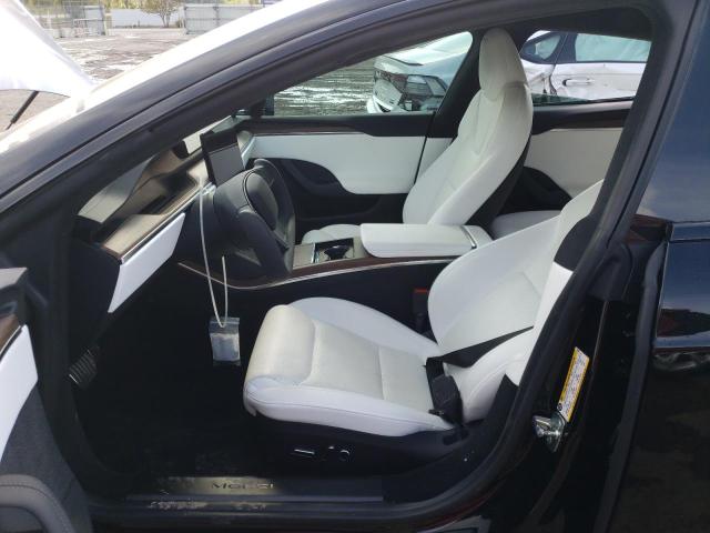 5YJSA1E50NF476032 - 2022 TESLA MODEL S Սև լուսանկար 7