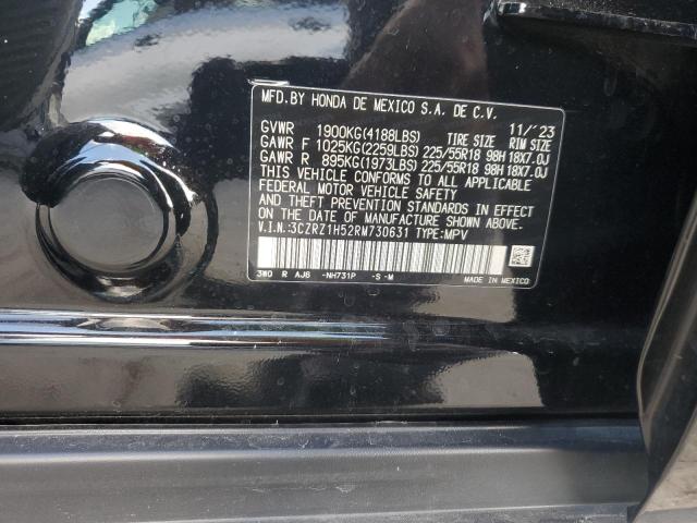 3CZRZ1H52RM730631 - 2024 HONDA HR-V SPORT BLACK photo 13