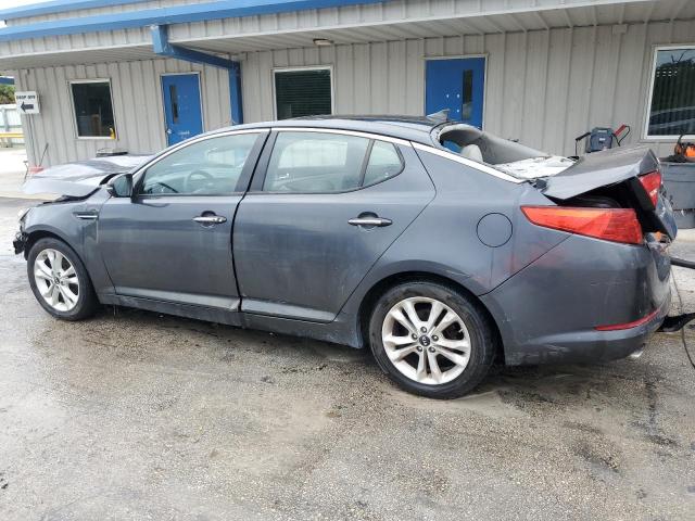 KNAGN4A70B5165259 - 2011 KIA OPTIMA EX GRAY photo 2