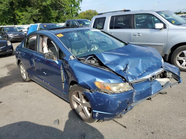 1HGFA16828L022927 - 2008 HONDA CIVIC EX BLUE photo 4