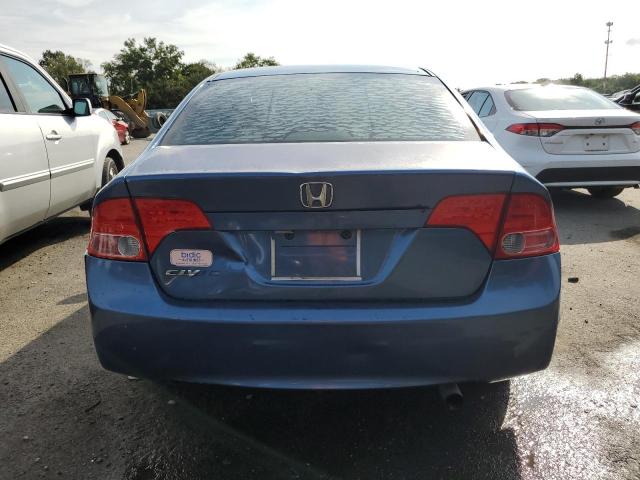 1HGFA16828L022927 - 2008 HONDA CIVIC EX BLUE photo 6