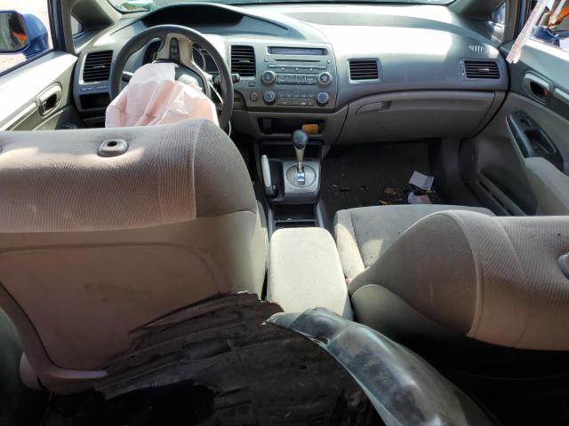 1HGFA16828L022927 - 2008 HONDA CIVIC EX BLUE photo 8