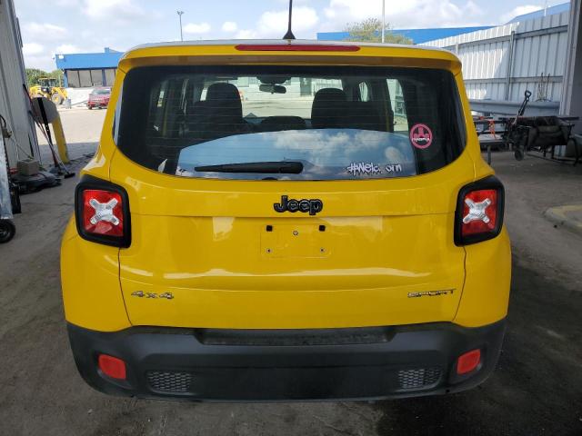 ZACCJBAT5GPD79158 - 2016 JEEP RENEGADE SPORT YELLOW photo 6