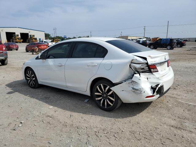 19XFB2F95EE078441 - 2014 HONDA CIVIC EXL WHITE photo 2