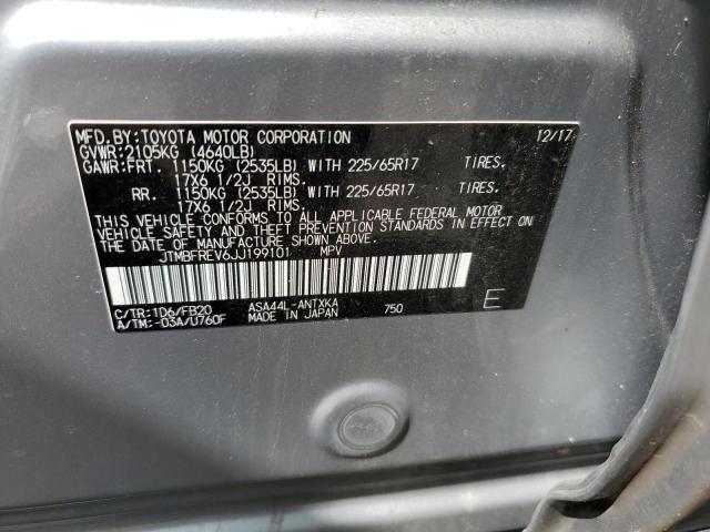 JTMBFREV6JJ199101 - 2018 TOYOTA RAV4 LE Silber Foto 13