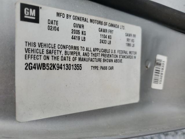 2G4WB52K941301355 - 2004 BUICK REGAL LS 米色 照片 12