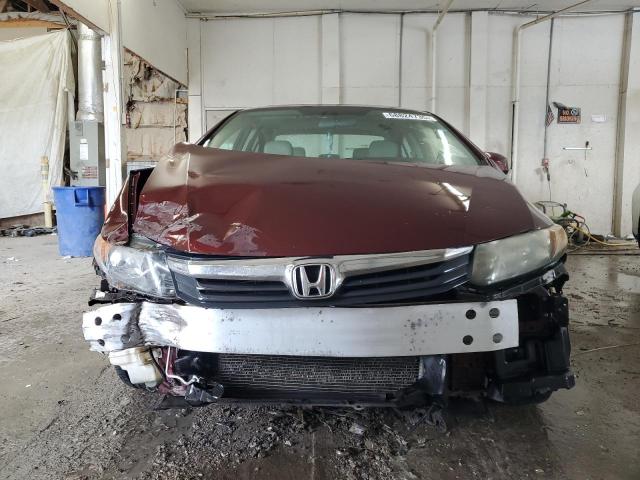 2HGFB2F96CH545160 - 2012 HONDA CIVIC EXL Tünd qırmızı foto 5
