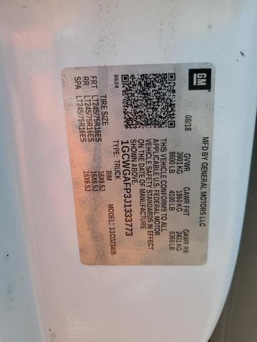 1GCWGAFP3J1333773 - 2018 CHEVROLET EXPRESS G2500 WHITE photo 14