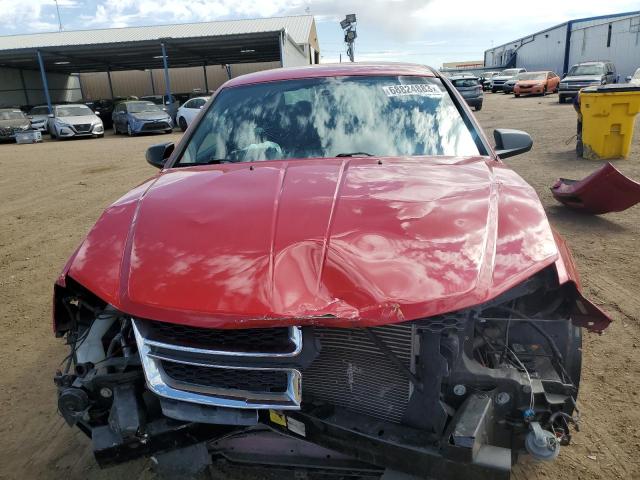 1C3CDZAB1DN594083 - 2013 DODGE AVENGER SE RED photo 5