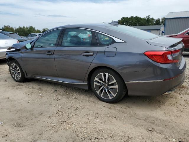 1HGCV3F51KA000896 - 2019 HONDA ACCORD HYBRID EXL GRAY photo 2