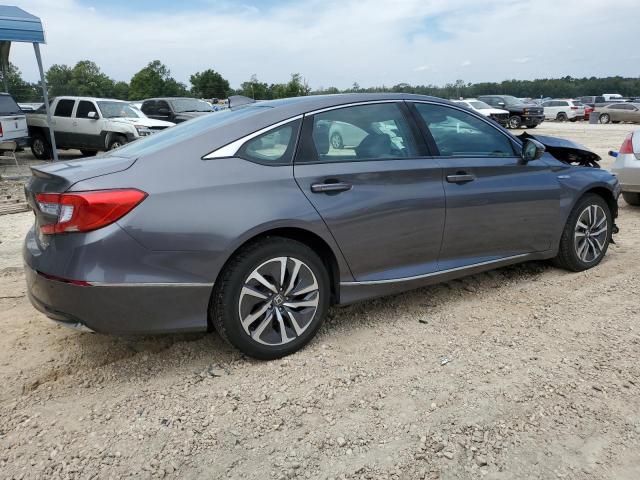 1HGCV3F51KA000896 - 2019 HONDA ACCORD HYBRID EXL GRAY photo 3