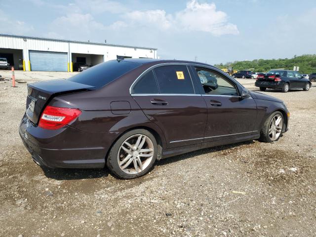 WDDGF8BB9CR240812 - 2012 MERCEDES-BENZ C 300 4MATIC BURGUNDY photo 3