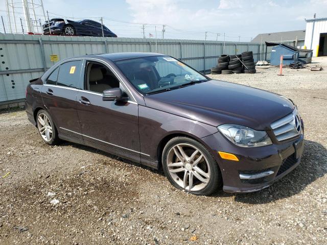WDDGF8BB9CR240812 - 2012 MERCEDES-BENZ C 300 4MATIC BURGUNDY photo 4