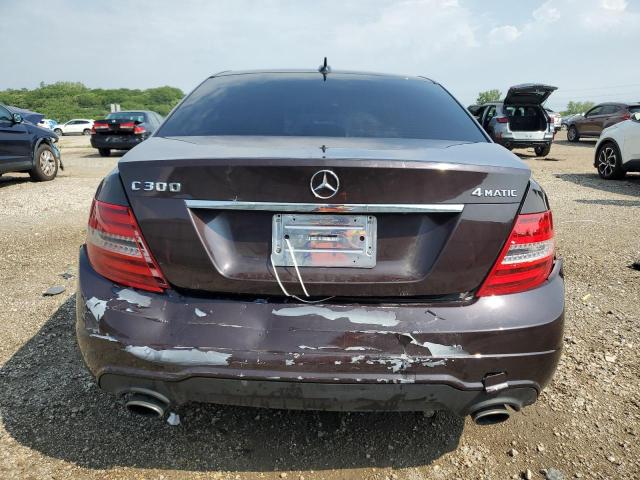 WDDGF8BB9CR240812 - 2012 MERCEDES-BENZ C 300 4MATIC BURGUNDY photo 6