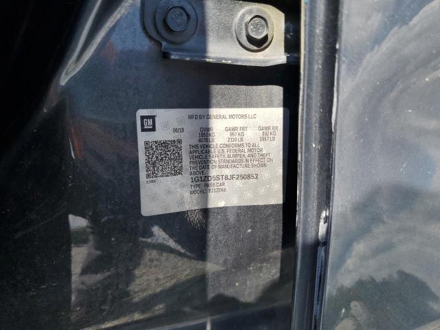 1G1ZD5ST8JF250853 - 2018 CHEVROLET MALIBU LT GRAY photo 12