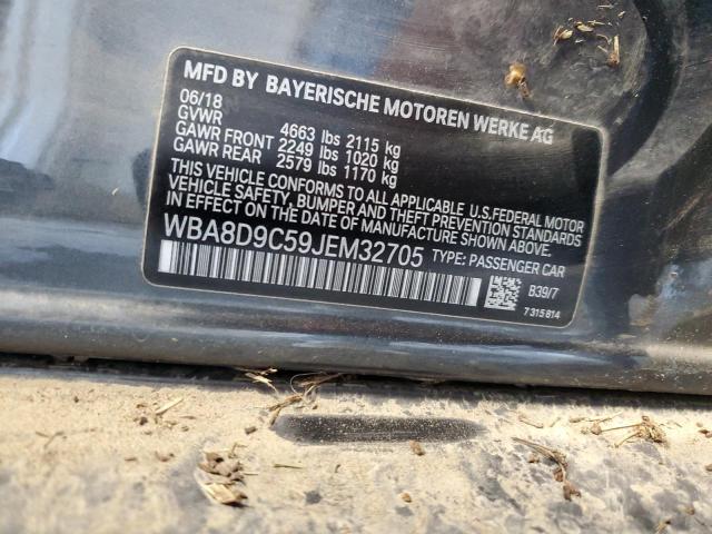 WBA8D9C59JEM32705 - 2018 BMW 330 XI ნაცრისფერი ფოტო 13