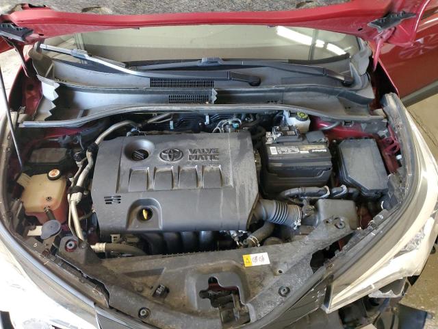 JTNKHMBXXJ1008276 - 2018 TOYOTA C-HR XLE 勃艮第红 照片 12