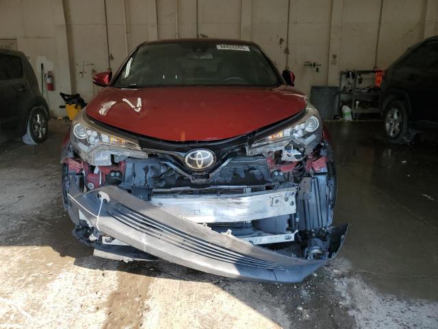 JTNKHMBXXJ1008276 - 2018 TOYOTA C-HR XLE 勃艮第红 照片 5