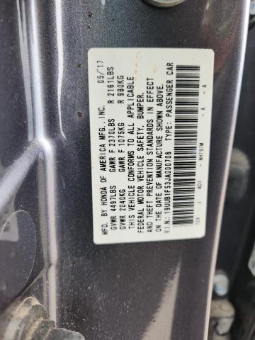 19UUB1F53JA000706 - 2018 ACURA TLX TECH GRAY photo 12