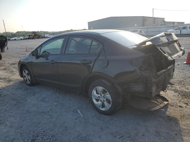 19XFB2F54DE009655 - 2013 HONDA CIVIC LX BLACK photo 2