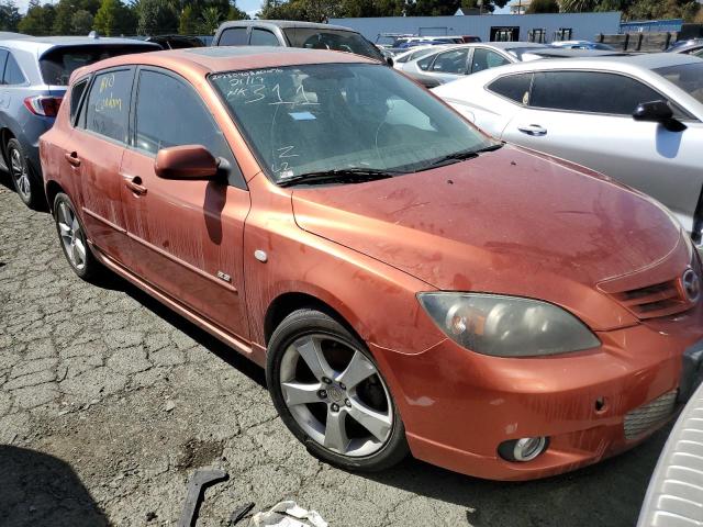 JM1BK143841190952 - 2004 MAZDA 3 HATCHBACK ORANGE photo 4