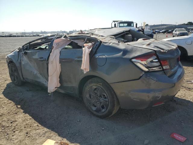 2HGFB2F56DH517213 - 2013 HONDA CIVIC LX GRAY photo 2