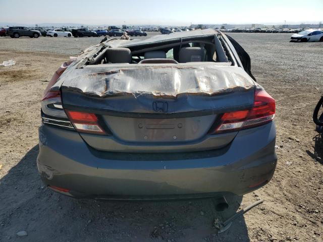 2HGFB2F56DH517213 - 2013 HONDA CIVIC LX GRAY photo 6