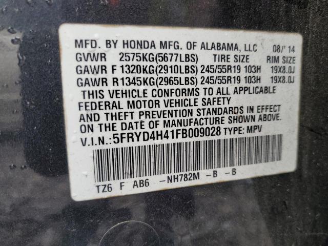 5FRYD4H41FB009028 - 2015 ACURA MDX TECHNOLOGY Сұр фото 13