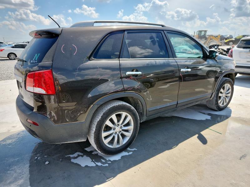 5XYKU4A19BG148866 - 2011 KIA SORENTO EX BROWN photo 3