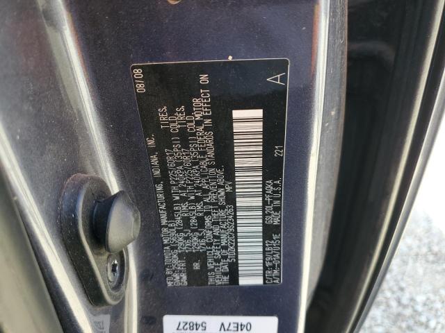 5TDZK22C79S234263 - 2009 TOYOTA SIENNA XLE BLUE photo 13