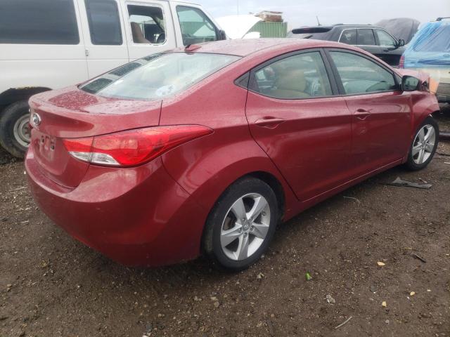 5NPDH4AE3DH373151 - 2013 HYUNDAI ELANTRA GLS RED photo 3