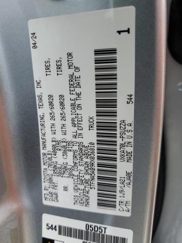 5TFNA5AB9RX036810 - 2024 TOYOTA TUNDRA CREWMAX PLATINUM SILVER photo 12