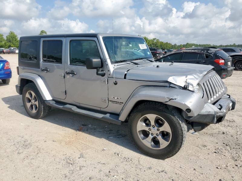 1C4HJWEG3HL689227 - 2017 JEEP WRANGLER U SAHARA 银色 照片 4