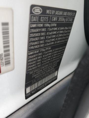 SALGS2VF8FA218295 - 2015 LAND ROVER RANGE ROVE HSE WHITE photo 13