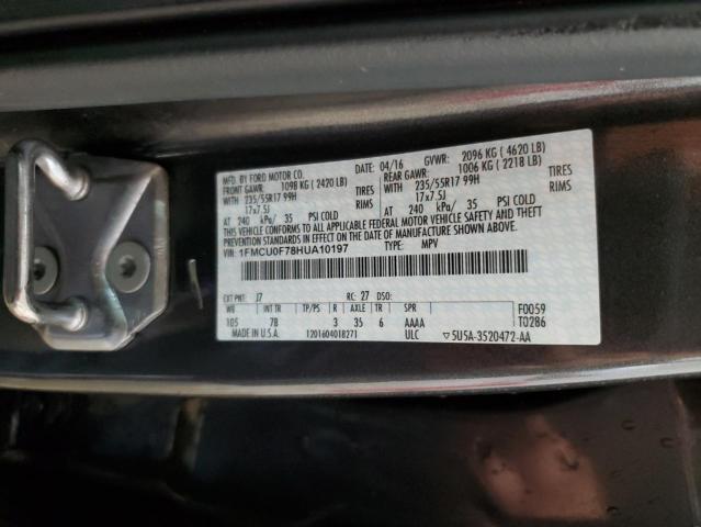 1FMCU0F78HUA10197 - 2017 FORD ESCAPE S ნაცრისფერი ფოტო 13