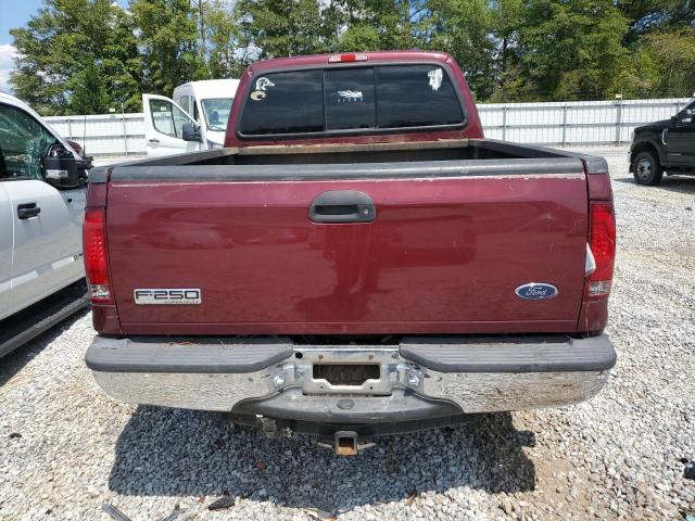 1FTSW21P86EB75056 - 2006 FORD F250 SUPER DUTY BURGUNDY photo 6