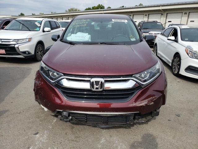 2HKRW5H38KH402226 - 2019 HONDA CR-V LX BURGUNDY photo 5