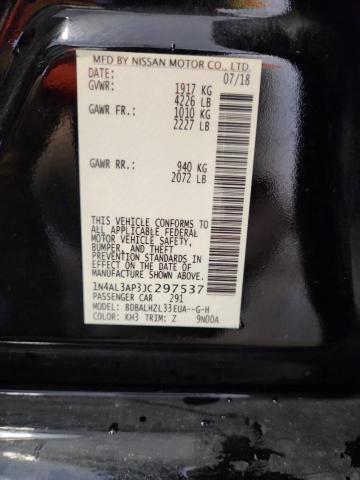 1N4AL3AP3JC297537 - 2018 NISSAN ALTIMA 2.5 BLACK photo 12