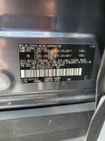 JTMP1RFV2MD075879 - 2021 TOYOTA RAV4 XLE GRAY photo 14