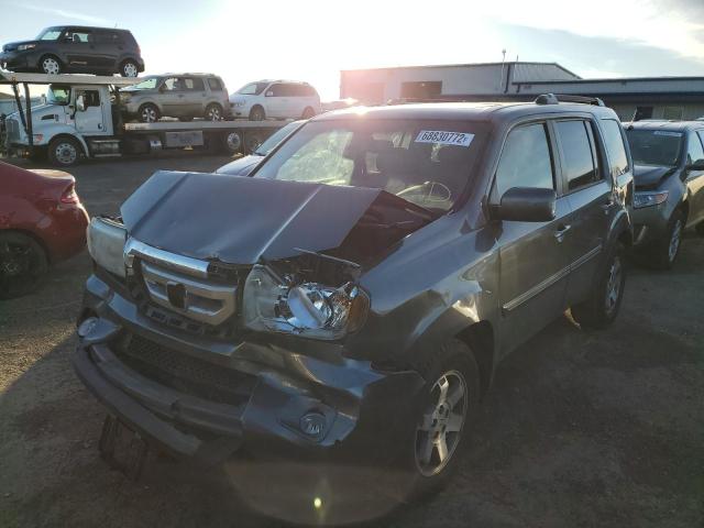 5FNYF3H88AB011859 - 2010 HONDA PILOT TOURING GRAY photo 1