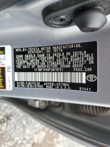 4T1BF1FK6FU879751 - 2015 TOYOTA CAMRY LE SILVER photo 12