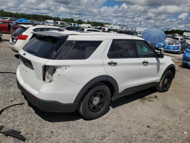 1FM5K8AB7MGC26530 - 2021 FORD EXPLORER POLICE INTERCEPTOR WHITE photo 3