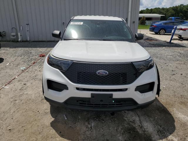 1FM5K8AB7MGC26530 - 2021 FORD EXPLORER POLICE INTERCEPTOR WHITE photo 5