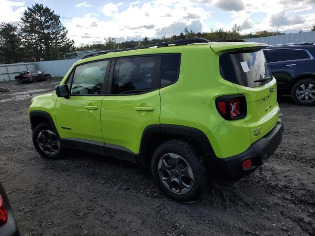 ZACCJBAB0HPF21294 - 2017 JEEP RENEGADE SPORT GREEN photo 2