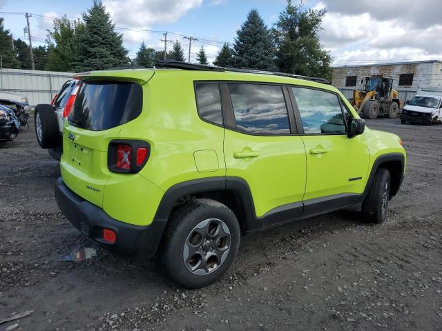 ZACCJBAB0HPF21294 - 2017 JEEP RENEGADE SPORT GREEN photo 3