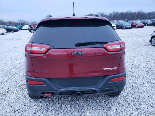 1C4PJMBS6EW202816 - 2014 JEEP CHEROKEE TRAILHAWK BURGUNDY photo 6