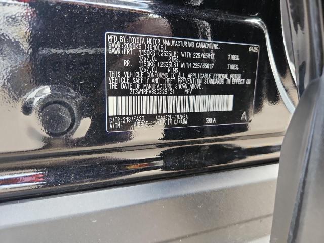 2T3W1RFV8SC329124 - 2025 TOYOTA RAV4 XLE BLACK photo 12